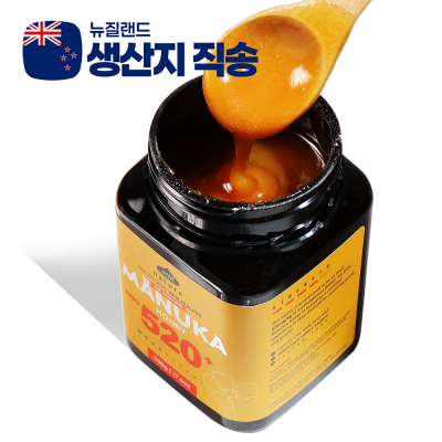 100% 뉴질랜드 마누카 꿀 MGO520+ 500g